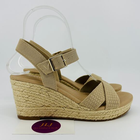 Vivaia Women's Sally Pro Espadrille Wedge Sandals Almond Size 36 EU/ 5.5-6 US - Picture 1 of 11